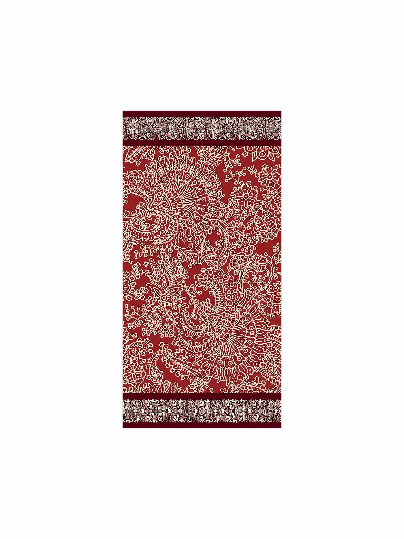 BASSETTI | Handtuch 50x100cm MONREALE Rot/Orange | 